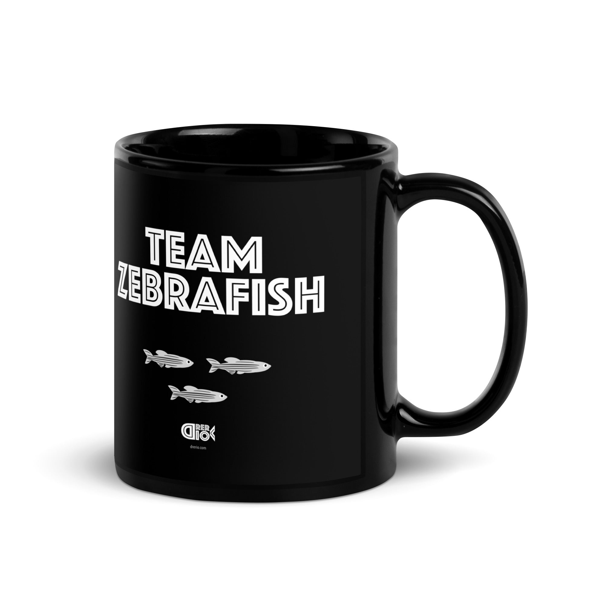 Team Zebrafish Black Glossy Mug
