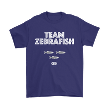 Team Zebrafish T-Shirt (7 darker colors, Womens & Mens Styles)