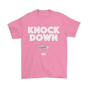 KNOCK DOWN T-Shirt (7 darker colors, Womens & Mens Styles)