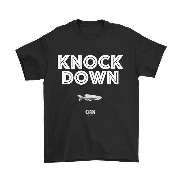 KNOCK DOWN T-Shirt (7 darker colors, Womens & Mens Styles)