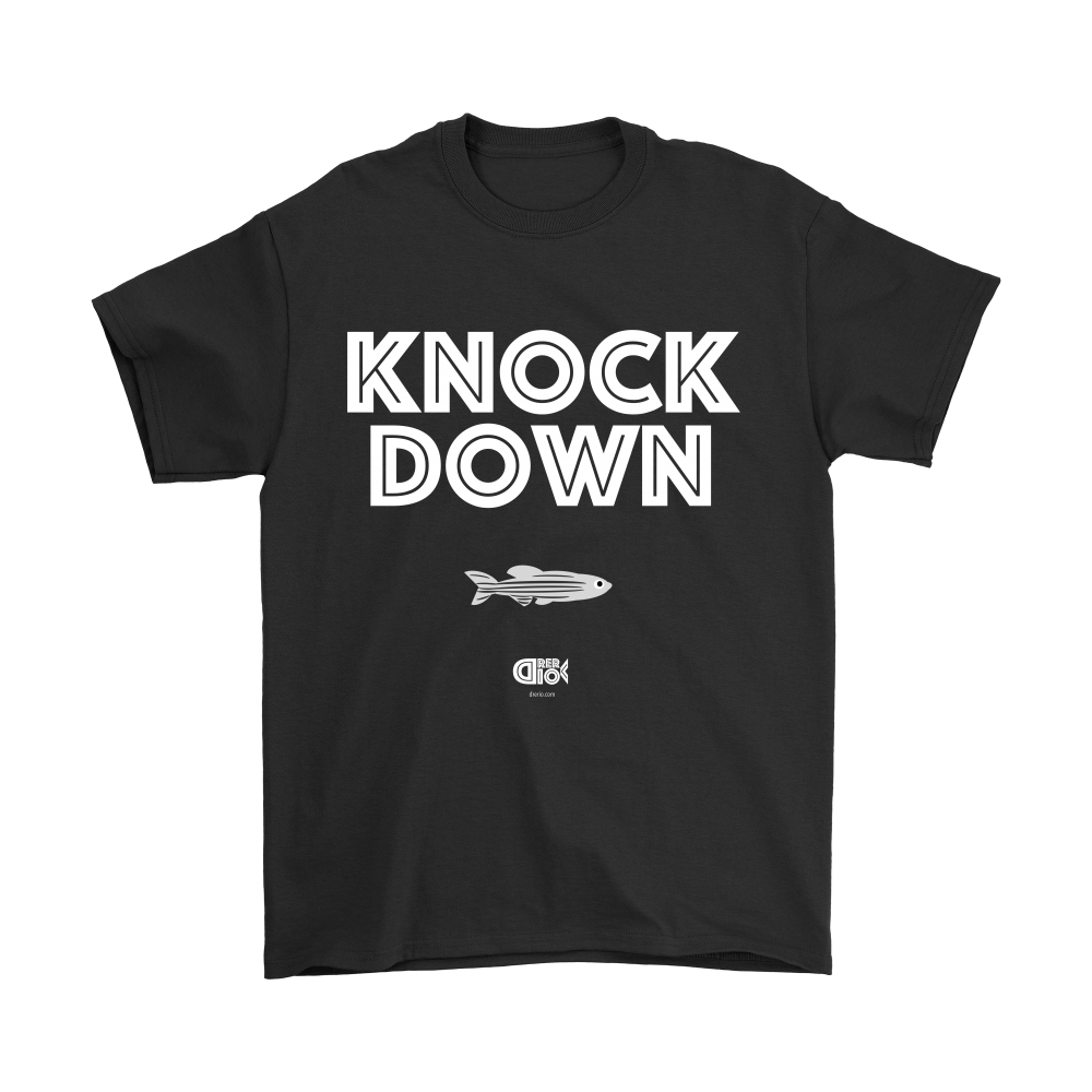 KNOCK DOWN T-Shirt (7 darker colors, Womens & Mens Styles)