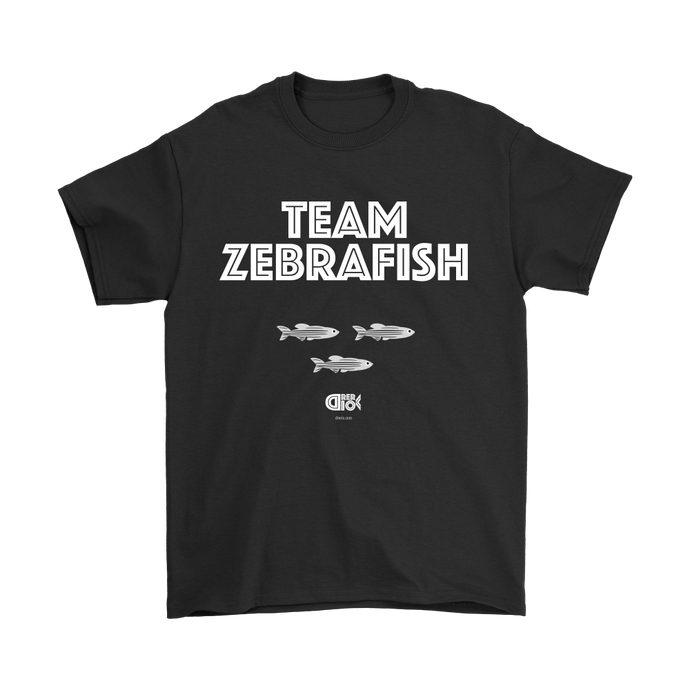 Team Zebrafish T-Shirt (7 darker colors, Womens & Mens Styles)