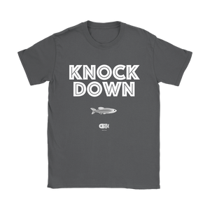 KNOCK DOWN T-Shirt (7 darker colors, Womens & Mens Styles)