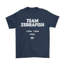 Team Zebrafish T-Shirt (7 darker colors, Womens & Mens Styles)