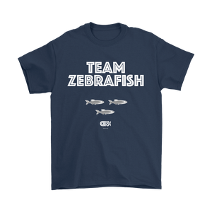 Team Zebrafish T-Shirt (7 darker colors, Womens & Mens Styles)