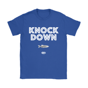 KNOCK DOWN T-Shirt (7 darker colors, Womens & Mens Styles)