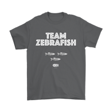 Team Zebrafish T-Shirt (7 darker colors, Womens & Mens Styles)