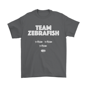 Team Zebrafish T-Shirt (7 darker colors, Womens & Mens Styles)