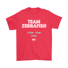 Team Zebrafish T-Shirt (7 darker colors, Womens & Mens Styles)