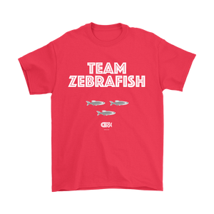 Team Zebrafish T-Shirt (7 darker colors, Womens & Mens Styles)