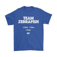 Team Zebrafish T-Shirt (7 darker colors, Womens & Mens Styles)